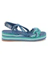 Valentino Garavani Women's Rockstud Pool Slides In Panse