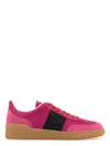 Valentino Garavani Pink Suede And Fabric Upvillage Sneakers