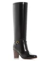 Valentino 75mm Pattie Leather Boots In Black