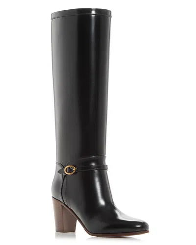 VALENTINO GARAVANI WOMEN'S PATTIE TALL LEATHER BOOTS