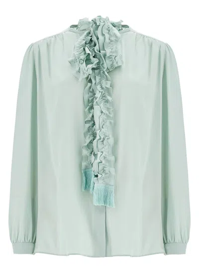VALENTINO WOMEN'S TIFFANY CREPE SHIRT