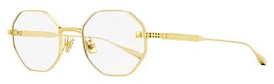 Valentino Garavani Women's Titanium V-stud Eyeglasses Vlx-122 C Gold 52mm
