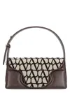 Valentino Women's Toile Iconographe And Leather Le Grand Deuxieme Shoulder Bag