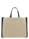 Valentino Structured Two-tone Canvas Tote