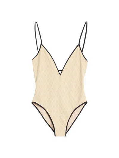 Valentino Women's Toute La V Jacquard Swimsuit