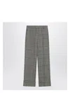 Valentino Tailored Trousers With Lapels In Prince Of Wales For Women In Print