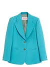 Valentino Turquoise Blazer 2 Buttons In Celestblue