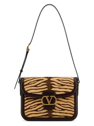Valentino Garavani Women's Two-tone Calf Hair And Leather 9to5 Shoulder Bag