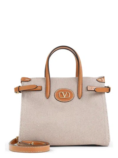 VALENTINO GARAVANI WOMEN'S TWO-TONE CANVAS ANTIBES HANDBAG | 6W2B0R20EZT COLOR R2H