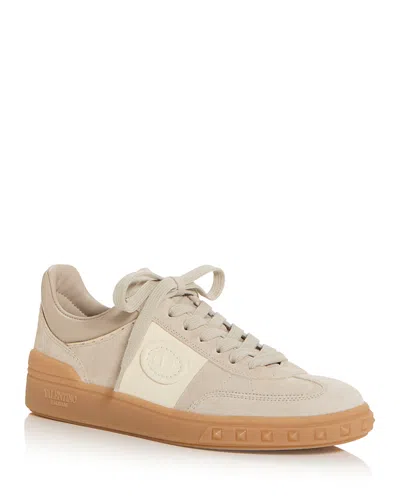 Valentino Garavani Upvillage Leather Sneakers In Brown