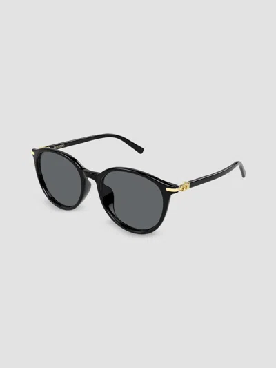 Valentino Women's V Logo 56mm Round Sunglasses In Black