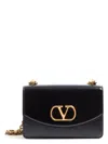Valentino Garavani Garavani Vain Shoulder Bag In Shiny Calfskin Woman Black Uni In Black
