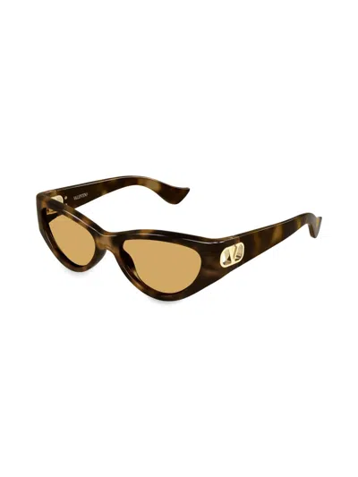 Valentino Women's Vain Light 54mm Cat-eye Sunglasses In Brown