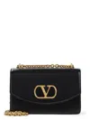 Valentino Garavani Garavani Vain Shoulder Bag In Shiny Calfskin Woman Black Uni