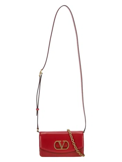 VALENTINO GARAVANI WOMEN'S VAIN SMALL LEATHER SHOULDER BAG