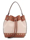 Valentino Garavani Women Rockstud Canvas Bucket Bag