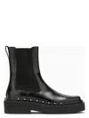 Valentino 50mm Rockstud M-way Leather Ankle Boots In Black