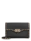 Valentino Rockstud Small Shoulder Bag In Black