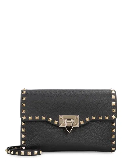 Valentino Garavani Women's  - Rockstud Small Leather Crossbody Bag In Black