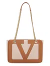 Valentino Medium Canvas And Leather Viva Superstar Tote Bag