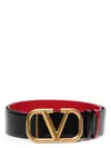 Valentino Garavani Women Vlogo Signature Leather Reversible Belt In Black