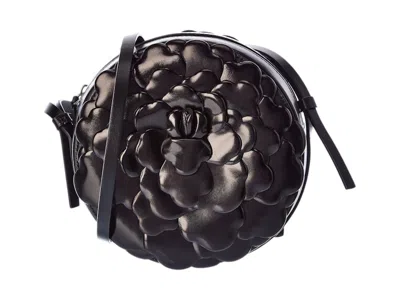 Pre-owned Valentino Garavani Women's Valentino Logo Bag In Black