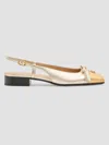 Valentino Valet Du Roi Leather Slingback Ballerina Flat In Multi