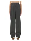 Valentino Virgin Wool Pants In Gray