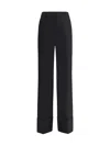 Valentino Women Virgin Wool Pants In Black