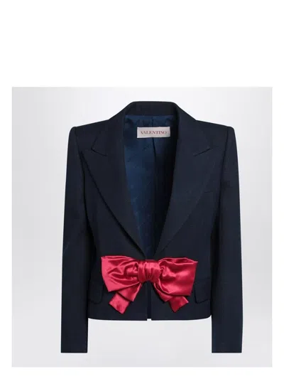 VALENTINO WOMEN'S VISCOSE JACKET WITH BOW