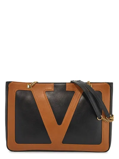 Valentino Garavani Women's Viva Superstar Black/brown Medium Bag | 6w2b0r13ptj