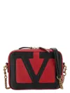Valentino Viva Superstar Two-tone Leather Shoulder Bag In Red