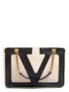 Valentino Garavani Garavani Viva Superstar Medium Nappa Leather Shopping Bag Woman Butter/black Uni In White
