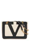 Valentino Garavani Small Bicolor Tote With Mixed Handles Women In Butterwht