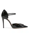 Valentino Signature Patent Leather Pump In Black
