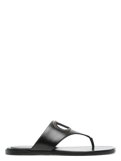 VALENTINO GARAVANI WOMEN'S VLOGO CUT-OUT LEATHER SANDALS