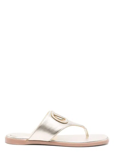 VALENTINO GARAVANI WOMEN'S VLOGO CUT-OUT LEATHER SANDALS