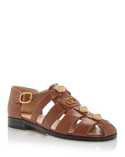 VALENTINO GARAVANI WOMEN'S VLOGO EMBELLISHED STRAPPY SANDALS