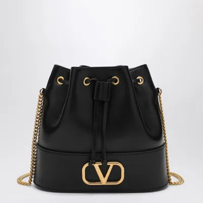 VALENTINO GARAVANI WOMEN'S VLOGO LEATHER BUCKET BAG