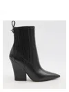 Valentino Vlogo Lockette Booties In Black
