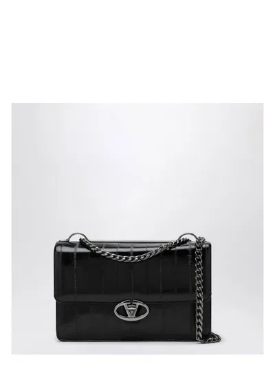 Valentino Garavani Vlogo Medium Shoulder Bag Black