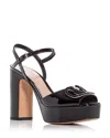 Valentino Vlogo Signature 115 Patent Leather Platform Pumps In Black