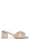 Valentino Sandalo Slide Vlogo Signature Gold