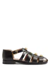 Valentino Flat Sandal In Black