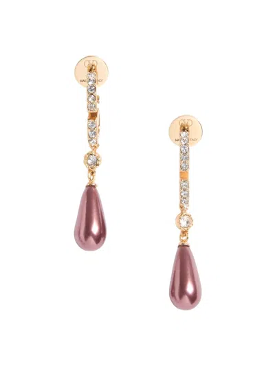Valentino Garavani Women's Vlogo Signature Metal Earrings With Swarovski Crystals And Glass Drops In Multi