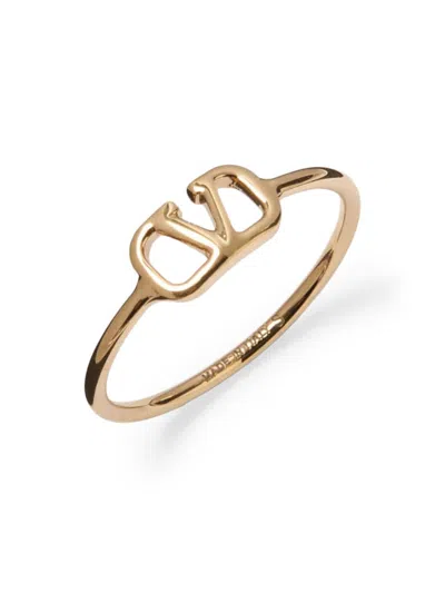 Valentino Garavani Women's Vlogo Signature Metal Ring In Gold