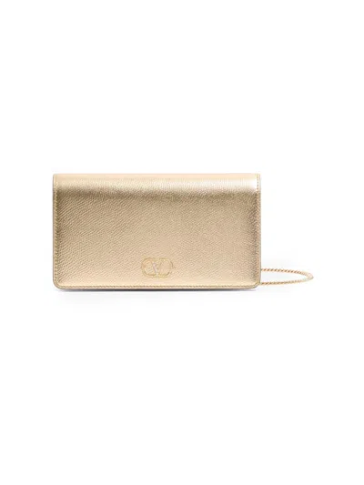 Valentino Garavani Women's Vlogo Signature Mini Shoulder Bag In Gold