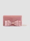 Valentino Garavani Women's Vlogo Signature Mini Velvet Shoulder Bag In Pink
