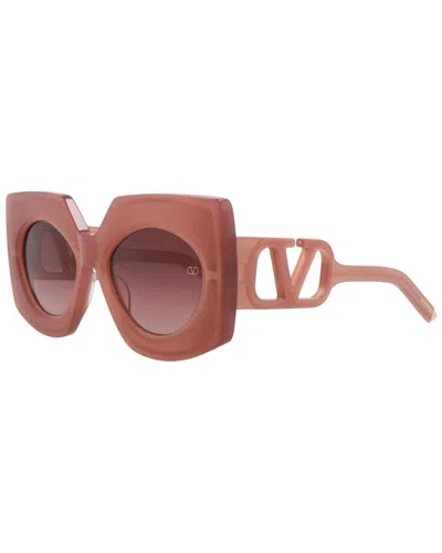 Valentino Women's Vls-127b 53mm Sunglasses In Orange