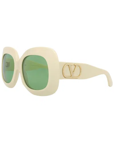Valentino Women's Vls-180b59 59mm Sunglasses In White